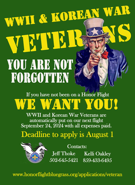 We Want You - WWII and Korean War Veterans